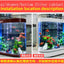 Small and medium-sized ultra-white glass hot bending tank bullet large screen ecological goldfish tank aquarium