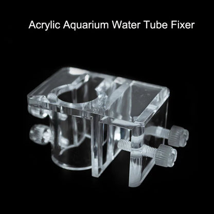 Acrylic Aquarium Reef Tank Tube Holder Water Pipe Hose Mount Bracket for 20mm Pipe Water Tubes Fixed Clip Fish Tank Hose Clamp