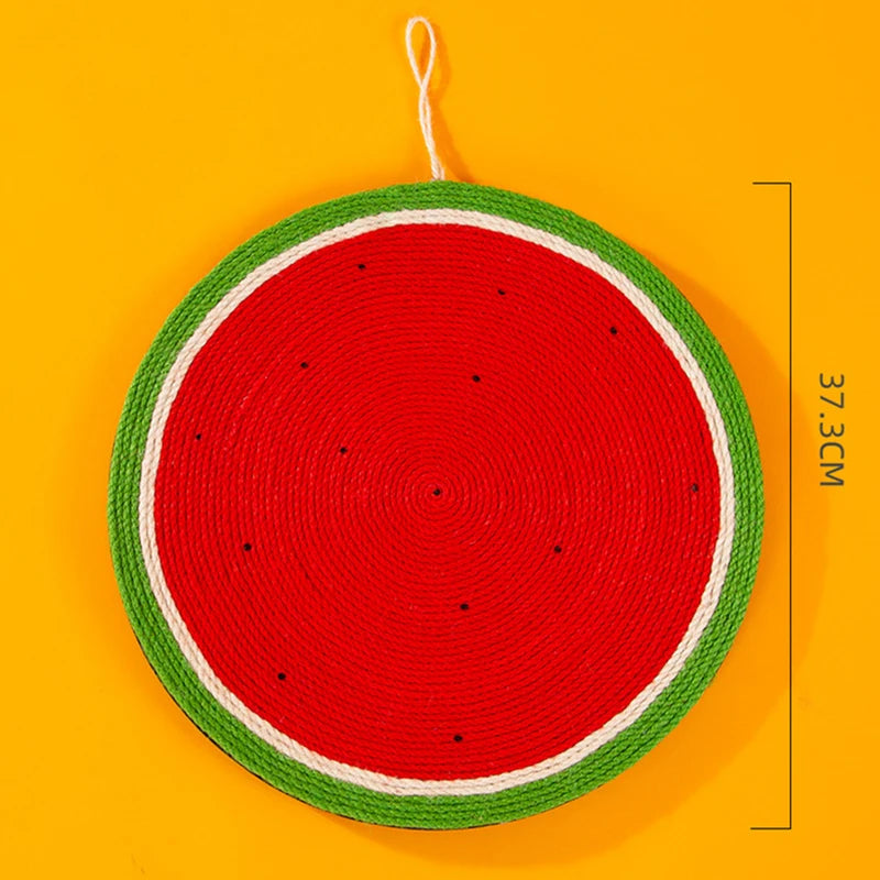 Natural Sisal Cat Scratching Board Fruit Carrot Cat Furniture Claw Sharpener Kitten Hanging Exercise Tool Quality Cat Scratcher
