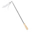 Creative Cat Toy Natural Feather Elasticity Pole Kitten Fishing Funny Cat Hairball With Bell Interactive Stick Fast Shipping