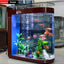 Small and medium-sized ultra-white glass hot bending tank bullet large screen ecological goldfish tank aquarium