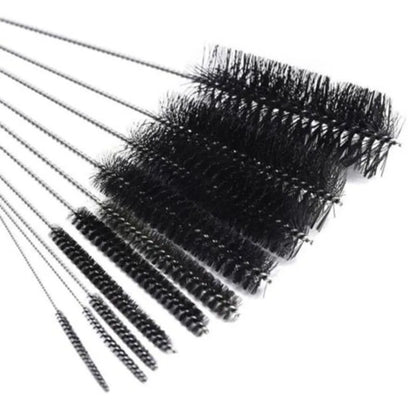 Aquarium Tube Pipe Cleaning Brush Stainless Steel Water Filter Air Tube Flexible Single End Hose Aquarium Accessories 10pcs/set