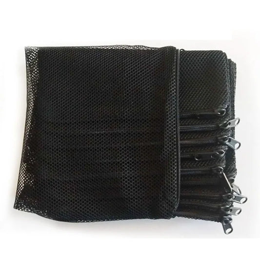 2pcs Polyester Filter Mesh Net Bag Aquarium Pond Filter Net Bag For Bio Ball Carbon Media Aquarium Fish Tank Isolation BlackBags