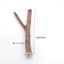 Natural Wood Pet Parrot Raw Wood Fork Tree Branch Stand Rack Squirrel Bird Hamster Branch Perches Chew Bite Toys Stick Supplies