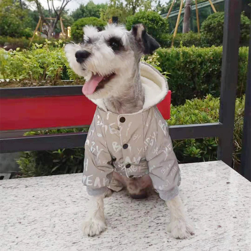 Overalls for Dogs Waterproof Winter Dog Jumpsuit Thick Fleece Cold Weather Jacket Coat Yorkie Chihuahua Small Medium Dog Clothes