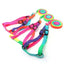 120cm Nylon Rainbow Pet Dog Collar Harness Leash Soft Walking Harness Lead Colorful and Durable Traction Ropes All Seasons