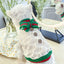 Classic Dog Winter Sweater with Tie Thick Weaving Warm Pet Cat Clothing Lovely Princess New Year Coat Christmas Dog Clothes