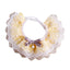 Romantic Lace Pet Dog Collar Bib Pearl Flower Princess Puppy Collar Necklace Candy Color Elastic Lace-Up Cat Bandana Accessories
