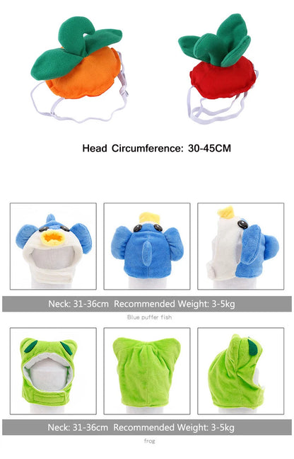 Funny Hat for Cat Sunflower Christmas Costume Pet Hat Halloween Cosplay Keep Warm Headwear Dogs Hats Puppy Accessories for Cats