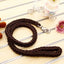 Large Dog Leash Traction Rope with Heavy Duty Buckle Hand-knitted Strong Durable Nylon Braided Leashes for Medium Big Dogs Bully