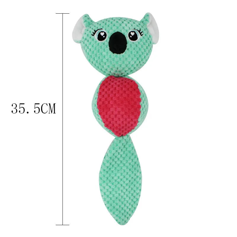 Cute Animal Ball Shape Dog Squeak Toys for Small Dogs Yorkies Bite Resistant Puppy Cat Chew Toy Mascotas Accesorios para perros
