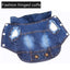 Dog Cat Clothes Jeans Jacket for Small Medium Dogs Beagle Yorkie Chihuahua Dark Wash Denim Coat Spring Autumn Pet Apparel