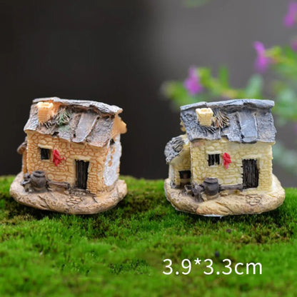 New Resin Small House Aquarium Ornaments Decorations Artificial House for fish Tank Resin Aquarium Ornament Fish Tank Background