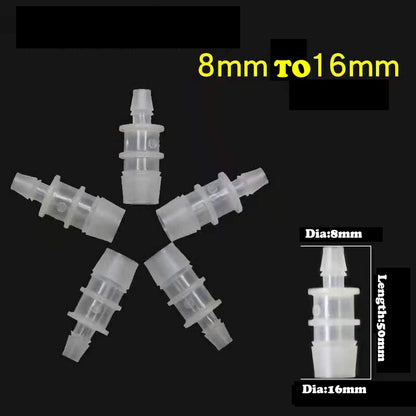 8/12/16mm 5pcs Aquarium Water Pipe Tube Adapter Outlet Inlet Hose Control Valve For Fish Tank Connectors  Acuario Accesorio New