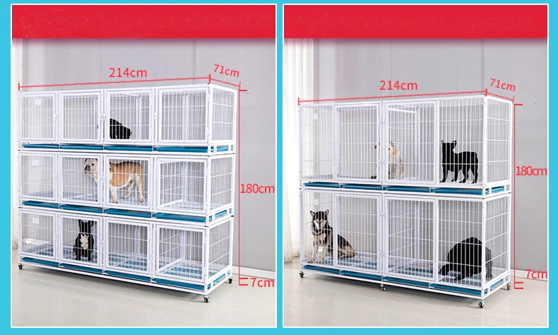 Heavy Duty Strong Pet Cage With Wheels For Dog Cat Bird