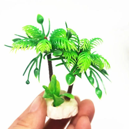 Aquarium Fish decorations Nontoxic Decorative Artificial Coconut Tree Water Ornament Plant Aquarium Plants Grass Backgrounds New