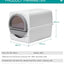Fully Enclosed Removable push-pull cat toilet  Semi automatic cat litter box