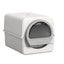 Fully Enclosed Removable push-pull cat toilet  Semi automatic cat litter box