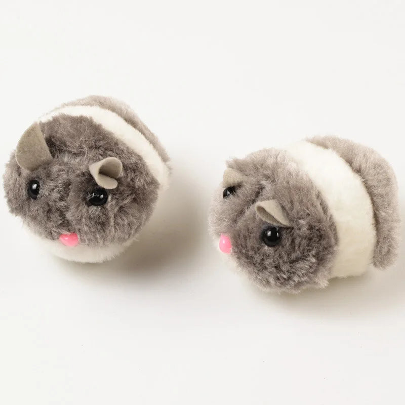 Cute Mouse Cat Toys Cat Supplies Plush Toy Shake Movement Mouse Pet Kitten Funny Plush Little Mouse Interactive Cat Toys