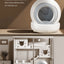 Self-cleaning Cat Litter Tray New App Programme-controlled Automatic Smart Cat Toilet Large and Safe for Multiple Cats