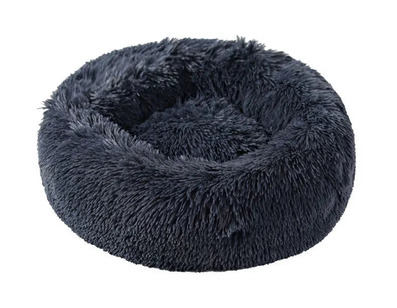 Brand New Round Shape Soft Houses for Cats Deep Sleeping Long Plush Puppy Lounger Pet Mat Small Dog Cushion Kitten Sofa Bed