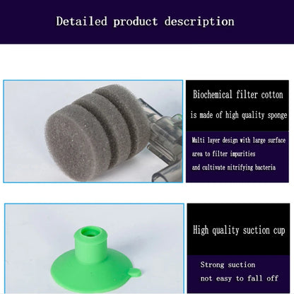 Aquarium Spong Filter Fish Tank Shrimp Pond Air Pump Biochemical Sponge Filter Bio Sponges Filters Miniature Filtro Aquario Hot