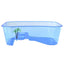 Aquarium for Tank Breeding Box with Basking Platform Habitat Tortoise Feeding Box for Turtle Vivari
