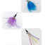 Interactive Cat Feather Toy Feather Teaser Stick Wand Pet Retractable Feather Bell Refill Replacement Catcher Product for Kitten