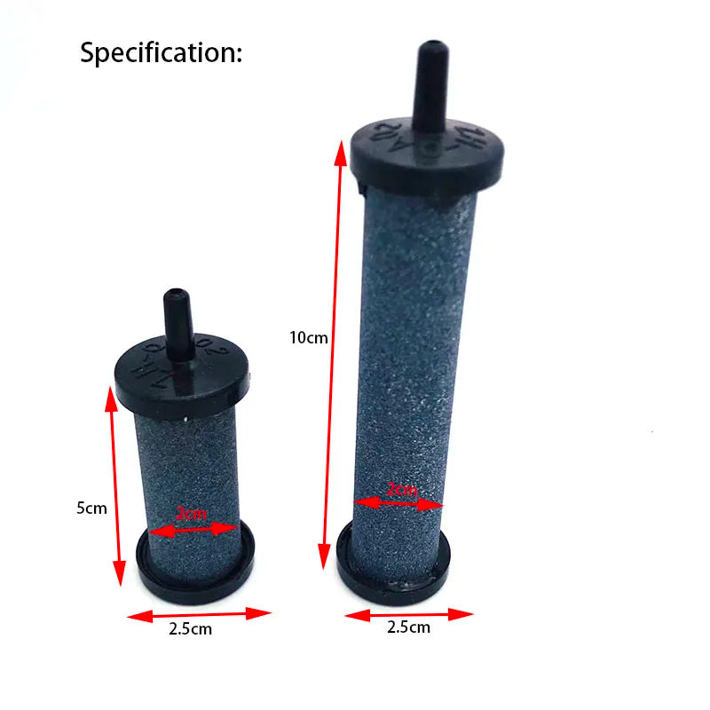 2cmx5cm/2cmx10cmAquarium Air Pump Sand Stone Oxygen Pump Fresh Air Stone Bubble Bar Aquarium Fish Tank Aerator Pump Accessories