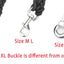 Heavy Duty Pet Dog Collar Leash Set Adjustable Obedience P Chain Collar Nylon Dog Leash Strap Lead Rope for Medium Large Dogs