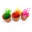 Red Mud Aquarium Decoration For Water Grass Fish Tank Mini Pot Polka Water Potted Planting Cylinder Cup Aquarium Accessories