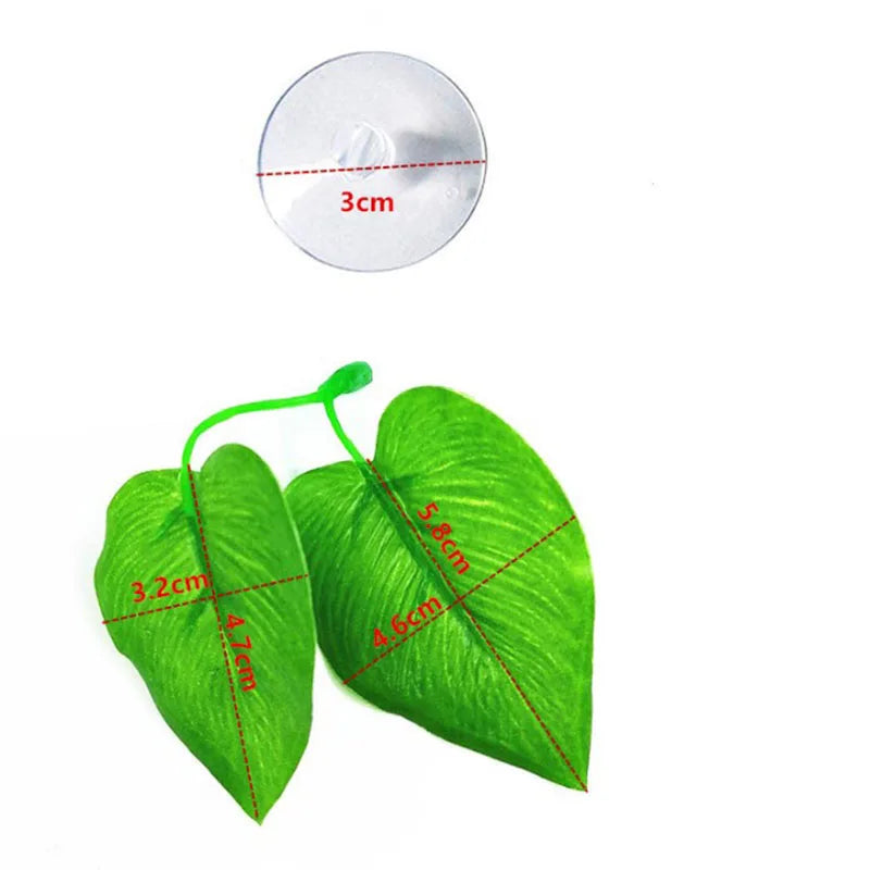 1Pc Artificial Aquarium Leaf Plants Decoration Betta Fish Rest Spawning Ornamental Plant Betta Fish Play Relax Hide Leaf Hammock
