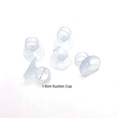 5Pcs Aquarium Suction Cups Air Tube Holder Sucker for Fish Tank Air Line Oxygen Tube Hose Pump Suction Cups Aquatic Pet Supplies