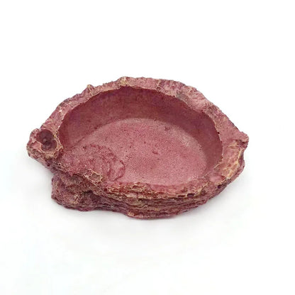 Pet Reptile Feeder Bowl Resin Aquarium Basin Food Water Pot Reptile Turtle Tortoise Scorpion Lizard Crabs Supplies Dropshipping
