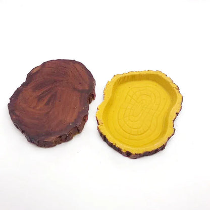 Pet Reptile Feeder Bowl Resin Aquarium Basin Food Water Pot Reptile Turtle Tortoise Scorpion Lizard Crabs Supplies Dropshipping