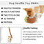 Dog Squeak Toys Pet Sniffing Plush Snails Toys Tibetan Food Molar Puzzle Dog Toys Interactive Dog Puzzle Toy Feeder Pet Supply