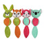 Cute Animal Ball Shape Dog Squeak Toys for Small Dogs Yorkies Bite Resistant Puppy Cat Chew Toy Mascotas Accesorios para perros