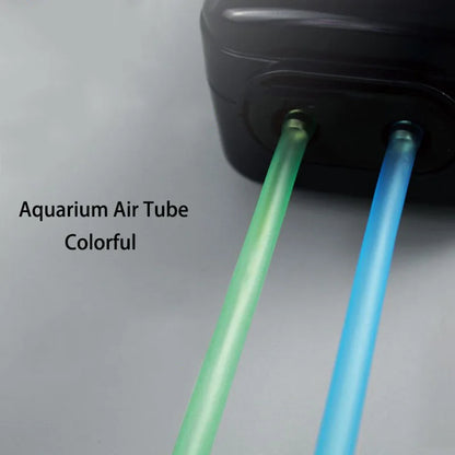 1m/3m/5m/10m/20m Aquarium Oxygen Pump Hose Air Bubble Stone Aquarium Fish Tank Pond Pump Tube 4*6mm Food Grade Material Tubes