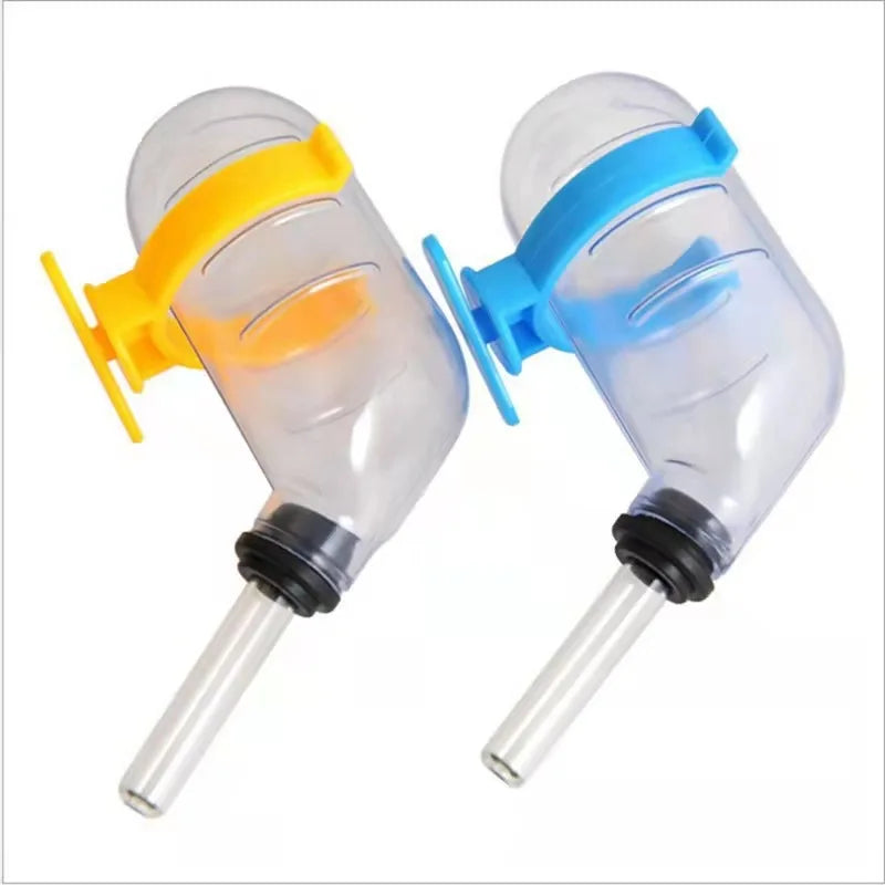 60ml Plastic Hamster Water Drinking Bottle Rat Pet Dispenser Cylindrical Feeder Cage Hanger Water Bottle Dispenser With Clip