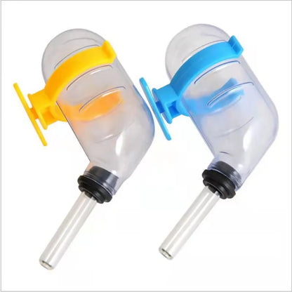 60ml Plastic Hamster Water Drinking Bottle Rat Pet Dispenser Cylindrical Feeder Cage Hanger Water Bottle Dispenser With Clip