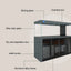 Customized aquarium  fish tank  tank with cabinet and Aquariums and accessories