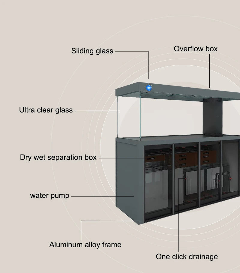 Hot sale nice design Aquarium fish Tank glass fish tank with cabinet for aquariums and accessories