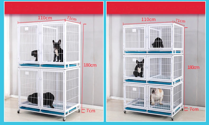 Heavy Duty Strong Pet Cage With Wheels For Dog Cat Bird