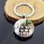 Animals Key Chains Siberian Husky Double Side Keychain Dog Photo Glass Cabochon Keyring Animals Jewelry