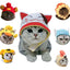 Funny Hat for Cat Sunflower Christmas Costume Pet Hat Halloween Cosplay Keep Warm Headwear Dogs Hats Puppy Accessories for Cats
