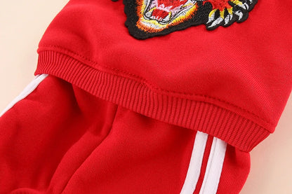 Spring Autumn Dog Hoodies Overalls for Dogs Chihuahua Yorkie Bulldog Tracksuit Dog Clothes for Small Dogs Sport Outfits Jumpsuit