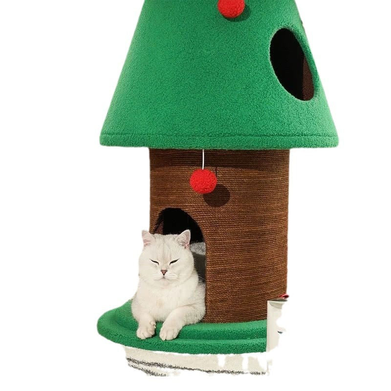 Christmas Tree Cat Climbing Frame Cat Toys Climbing Pole Cats and Dogs Universal Extremely Christmas Atmosphere Feeling