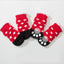 4pcs/Set Printed Pet Dog Socks High Elasticity Small Big Puppy Chihuahua Thick Paw Protector Winter Warm Booties Pet Accessories