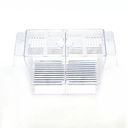 Acrylic Aquarium Fish Breeding Isolation Box Fish Tank Aquarium Breeder Double Guppies Hatching Incubator Fish Tank Accessories