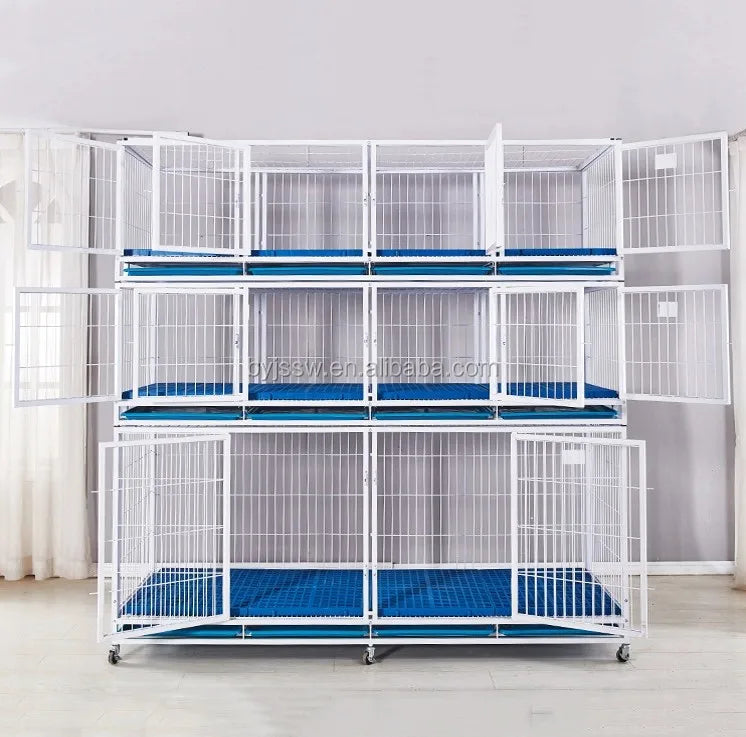 Heavy Duty Strong Pet Cage With Wheels For Dog Cat Bird